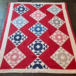 19th century Crown of Thorns light weight quilt