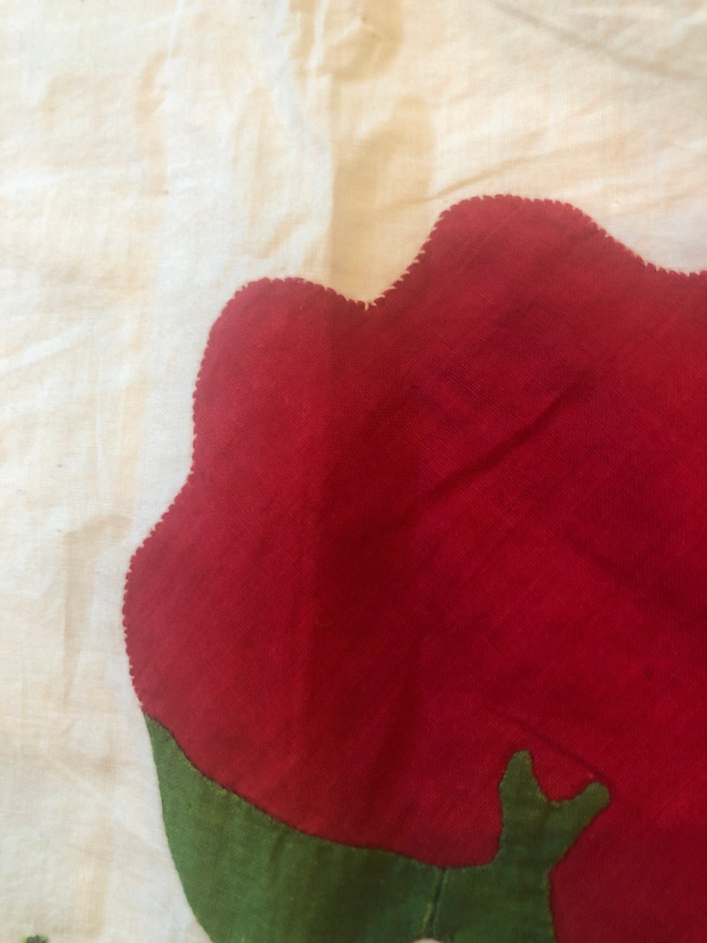 Antique Applique Quilt Top Etsy