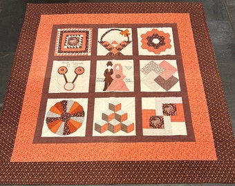 Vintage Erbstück Schoßquilt