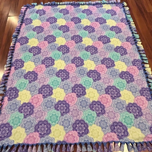 Vintage hand made lap blanket