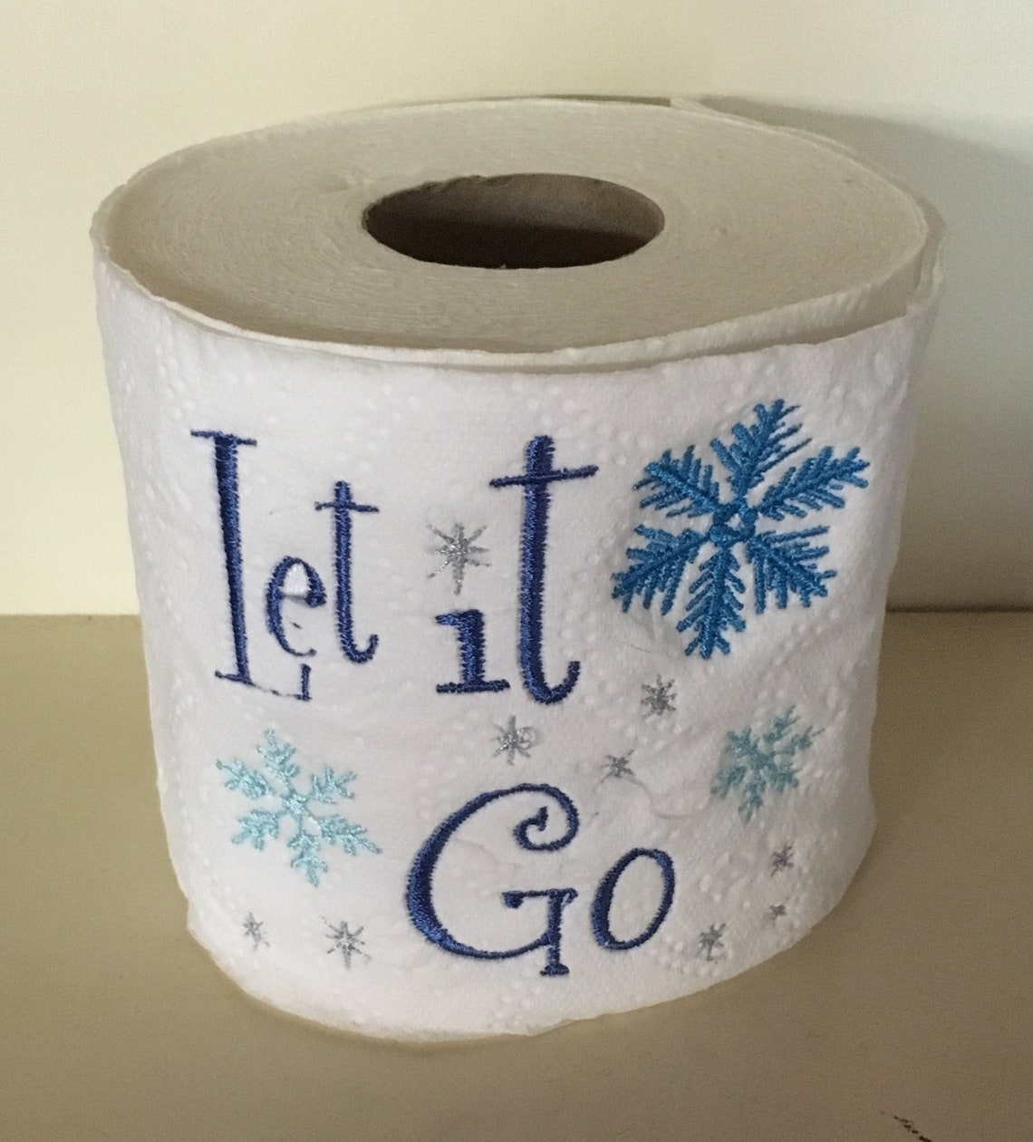 Let It Go Funny Toilet Paper Embroidery Design Instant Etsy