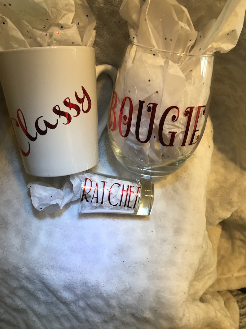 Classy ratchet bougie set in red Etsy
