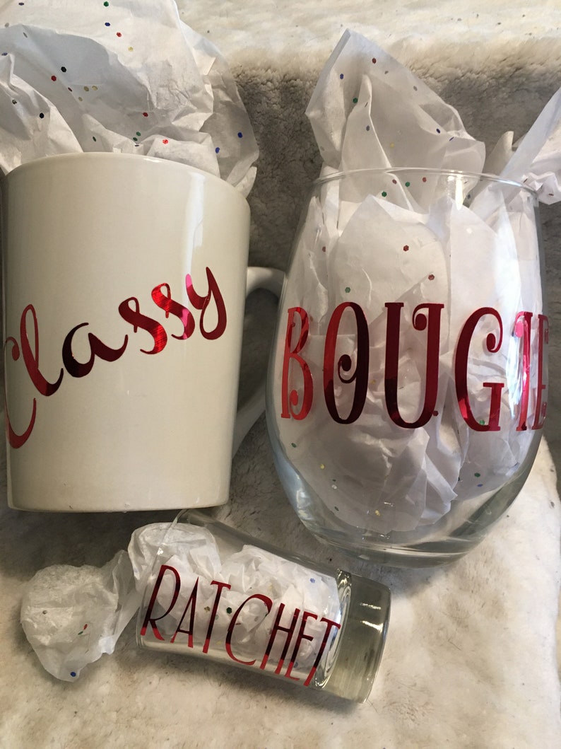 Classy ratchet bougie set in red Etsy