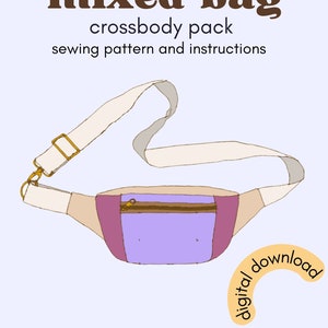 Mixed Bag - crossbody pack digital pattern