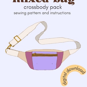 Mixed Bag - crossbody pack digital pattern