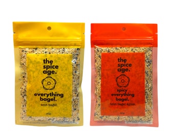 Everything Bagel Seasoning 2 Pack| BEST SELLER | Gift idea | Classic + Spicy | Cooking Spices | Seasoning Blend