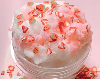 Strawberry Field Cloud Slime DIY Set - Scented with Charms & Sprinkles