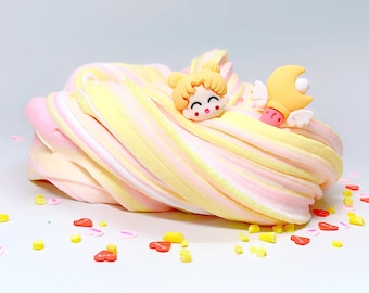 Sailor Beam Butter Slime, DIY Stress Relief Dough, Girl Charm