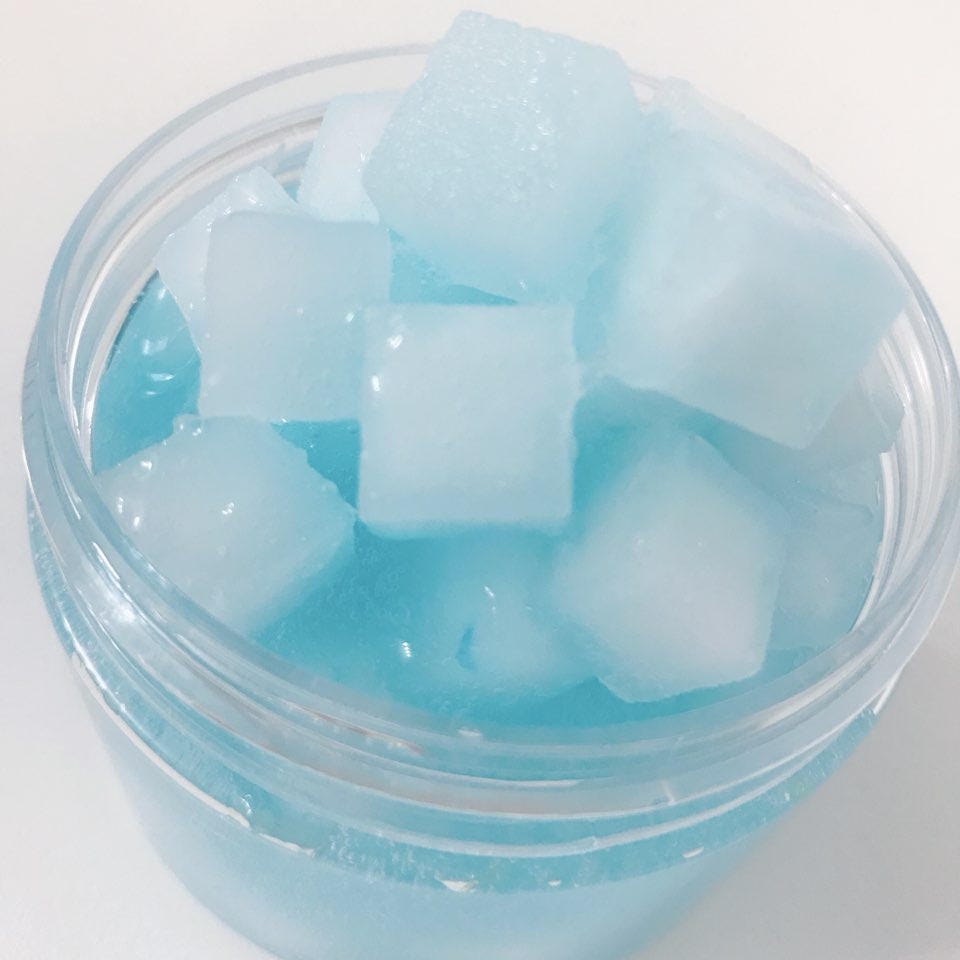 Blue Lagoon Jelly Cube Clear Slime by Dear Slime Etsy