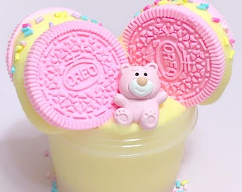 Banana Split Oreo Butter Slime: DIY Kit with Bear Charm