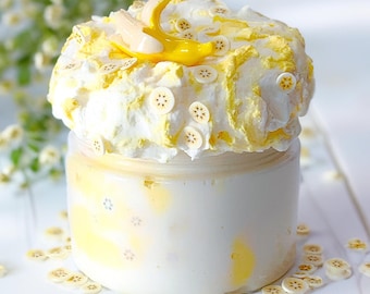 Banana Pudding Clay Slime DIY Set, Butter Cloud Cream