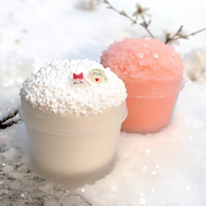 Snow Blossom Slime Duo Bundle, 4 oz + 4 oz Slime Set, Therapy dough, Pick your own scent, Slime Shop,  Kawaii Slime, DearSlime