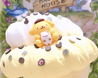 Custard Pudding Butter Cloud Cream Slime, Clay Slime, Cute Slime, Unique Gift, Therapy Dough, Custom Order Shop, Dear Slime