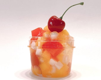 Fruit Cocktail Jelly Cube Slime, Cherry Charm, Pick Your Scent