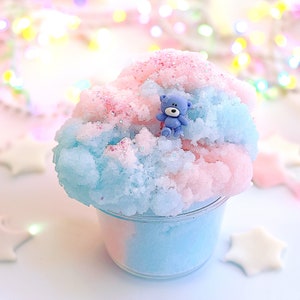 Friendly Bear Soft Cloud Slime, Charm included, DIY Slime, Birthday Gift Box, Cute slime, Kawaii Slime, Dear Slime