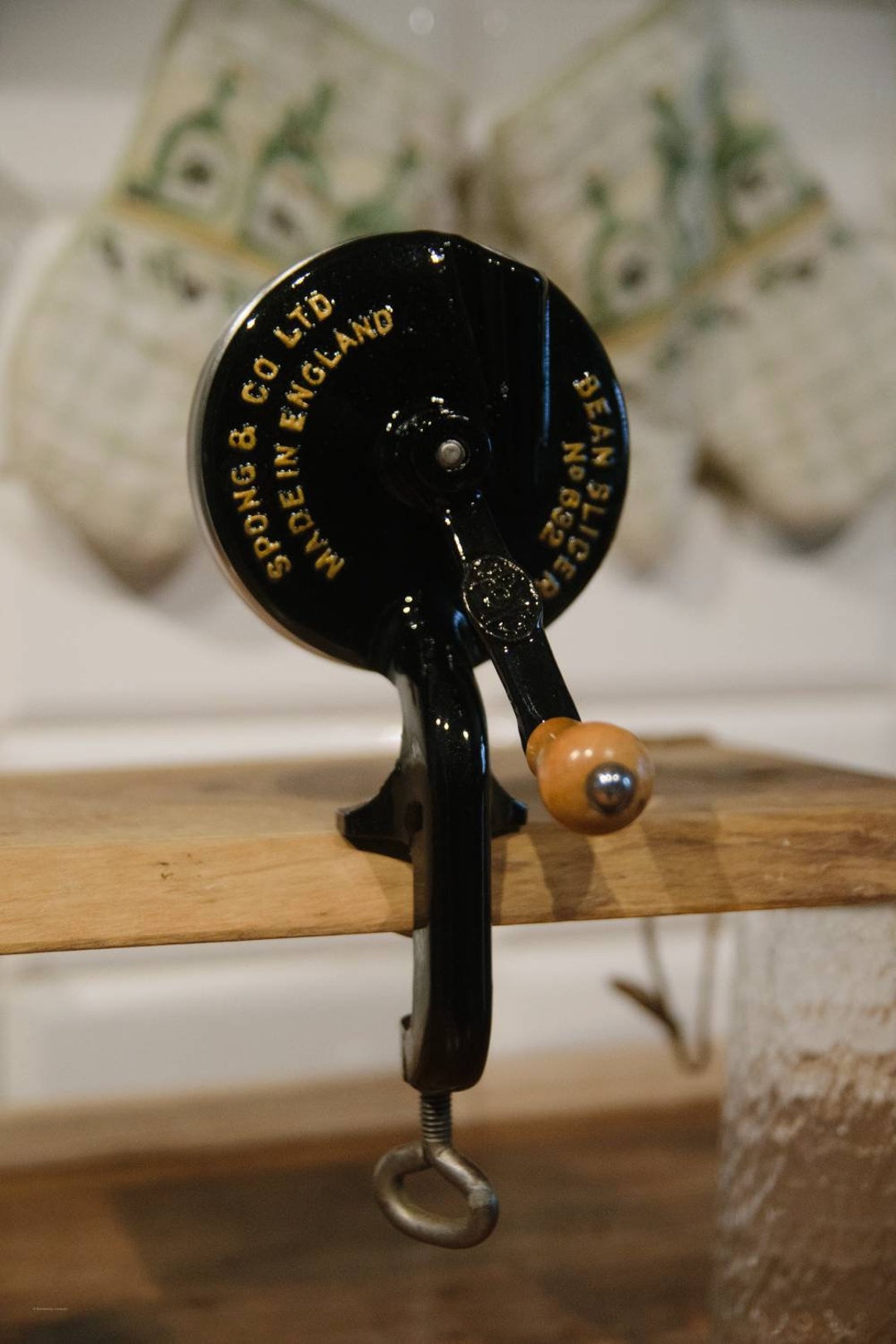 Spong & Co Antique Bean Slicer Grinder Vintage Retro Brocante Art Deco