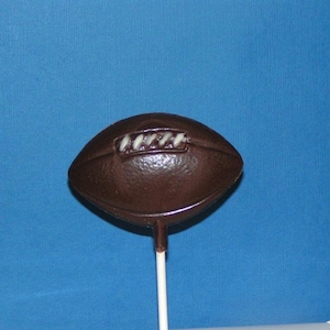6 Football Chocolate Pops