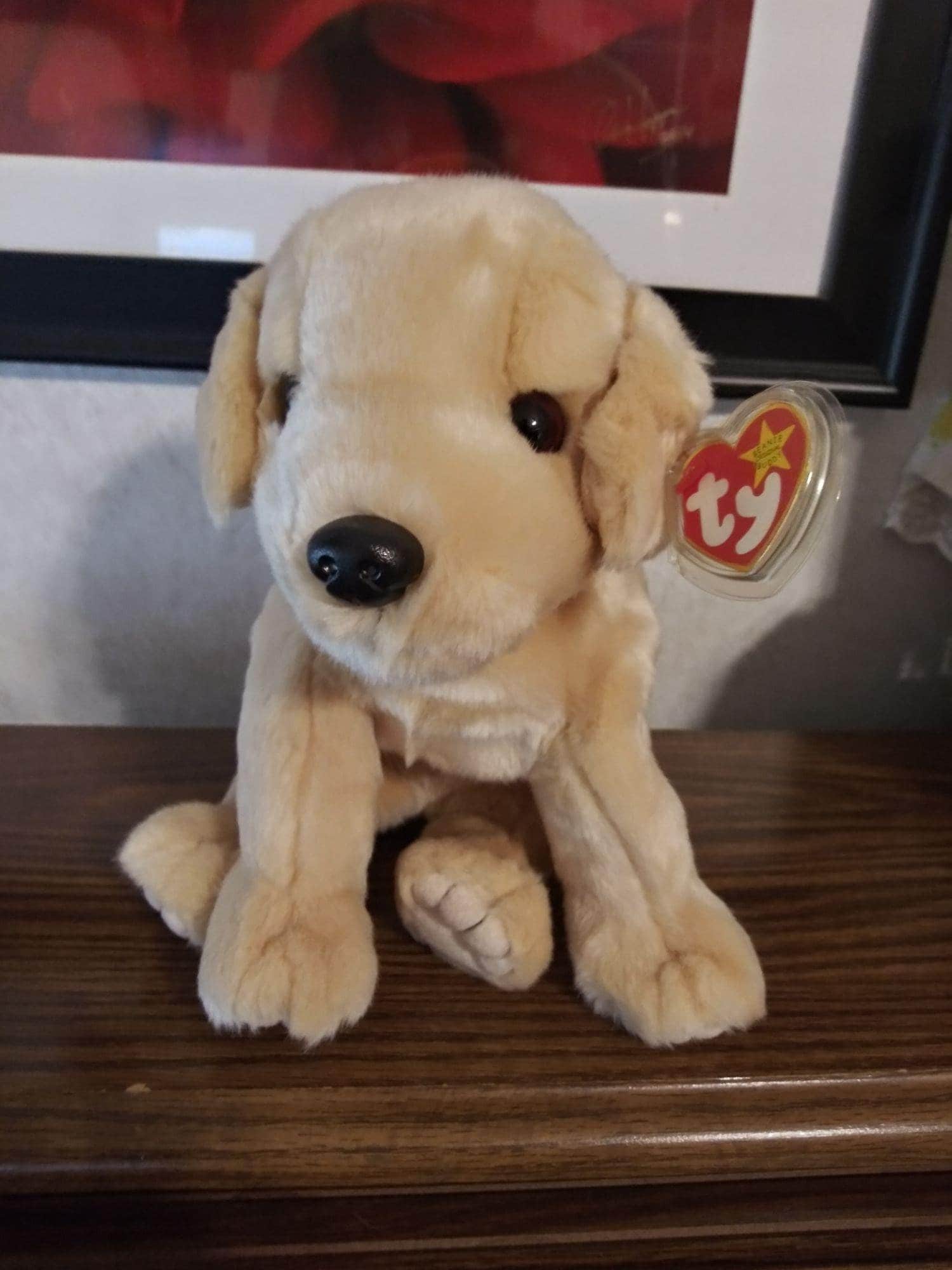 Fetch TY Beanie Baby Buddy 12 Yellow Labrador Golden Etsy