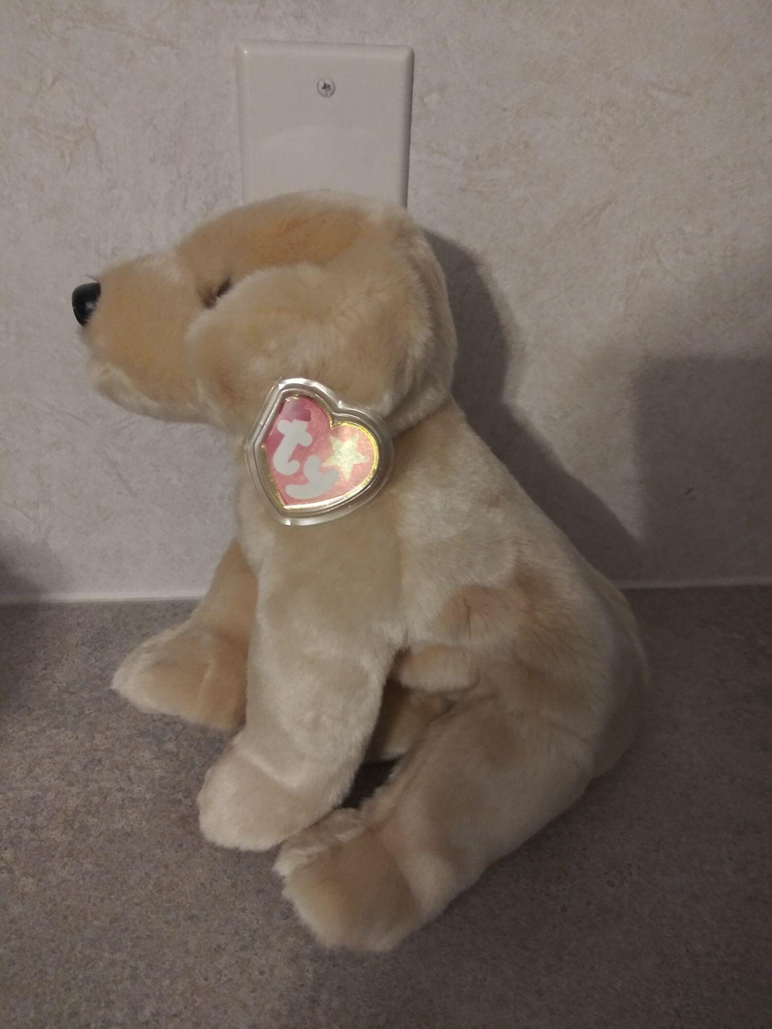 Fetch TY Beanie Baby Buddy 12 Yellow Labrador Golden Etsy