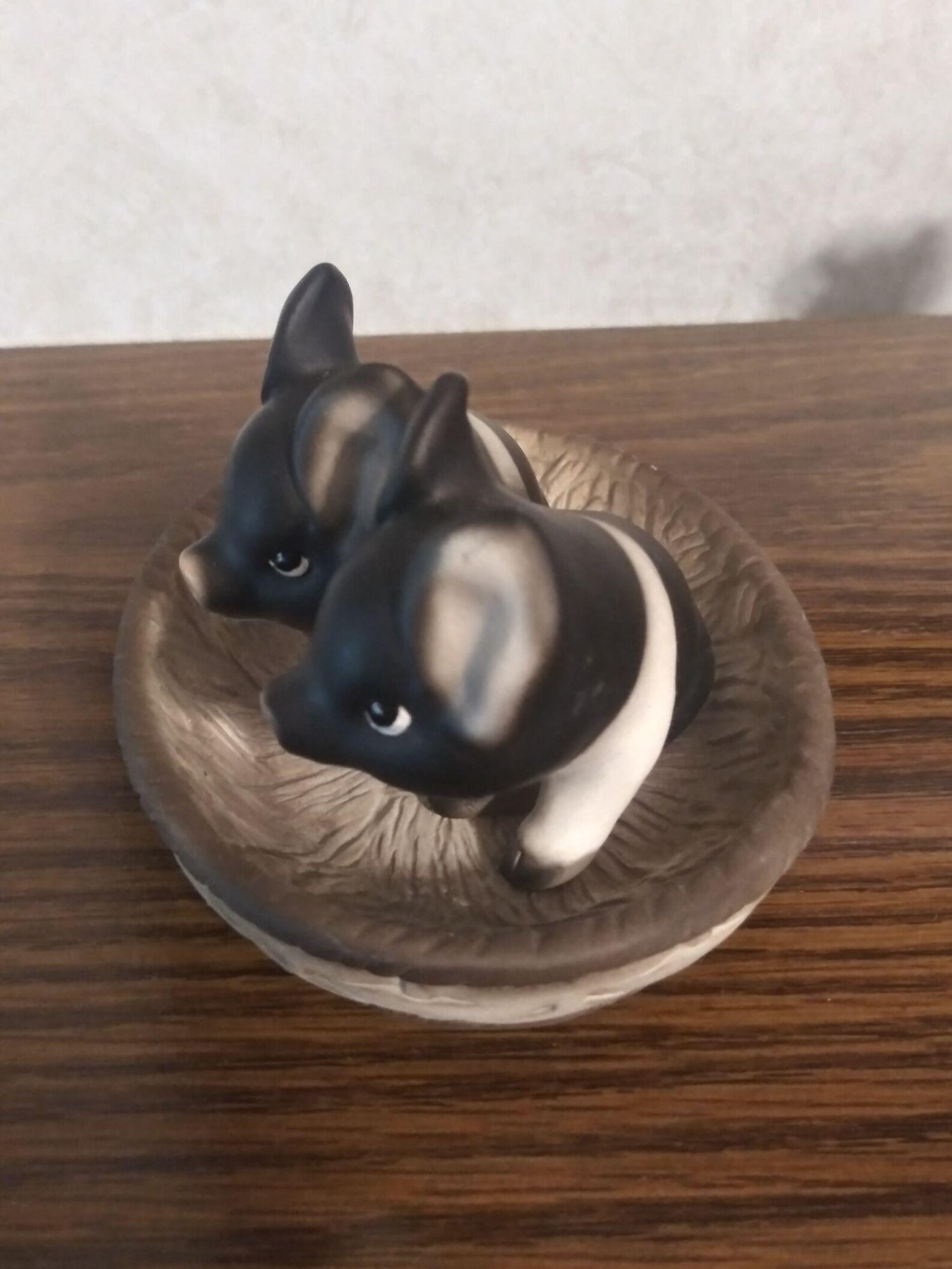 Vtg Pigs In A Basket Figurine M. Takai Japan Ceramic Piglets Etsy