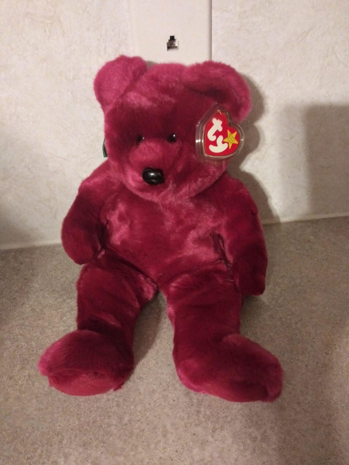 TY BEANIE 1998 Original Buddy Cranberry 14 Teddy Bear Etsy France