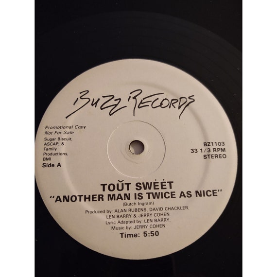 Tout Sweet Another Man Is Twice As Nice 12 Vinyl Etsy Singapore