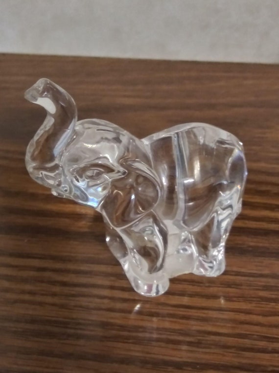 Lenox Clear Full Lead Crystal Elephant Collectable Czech Etsy