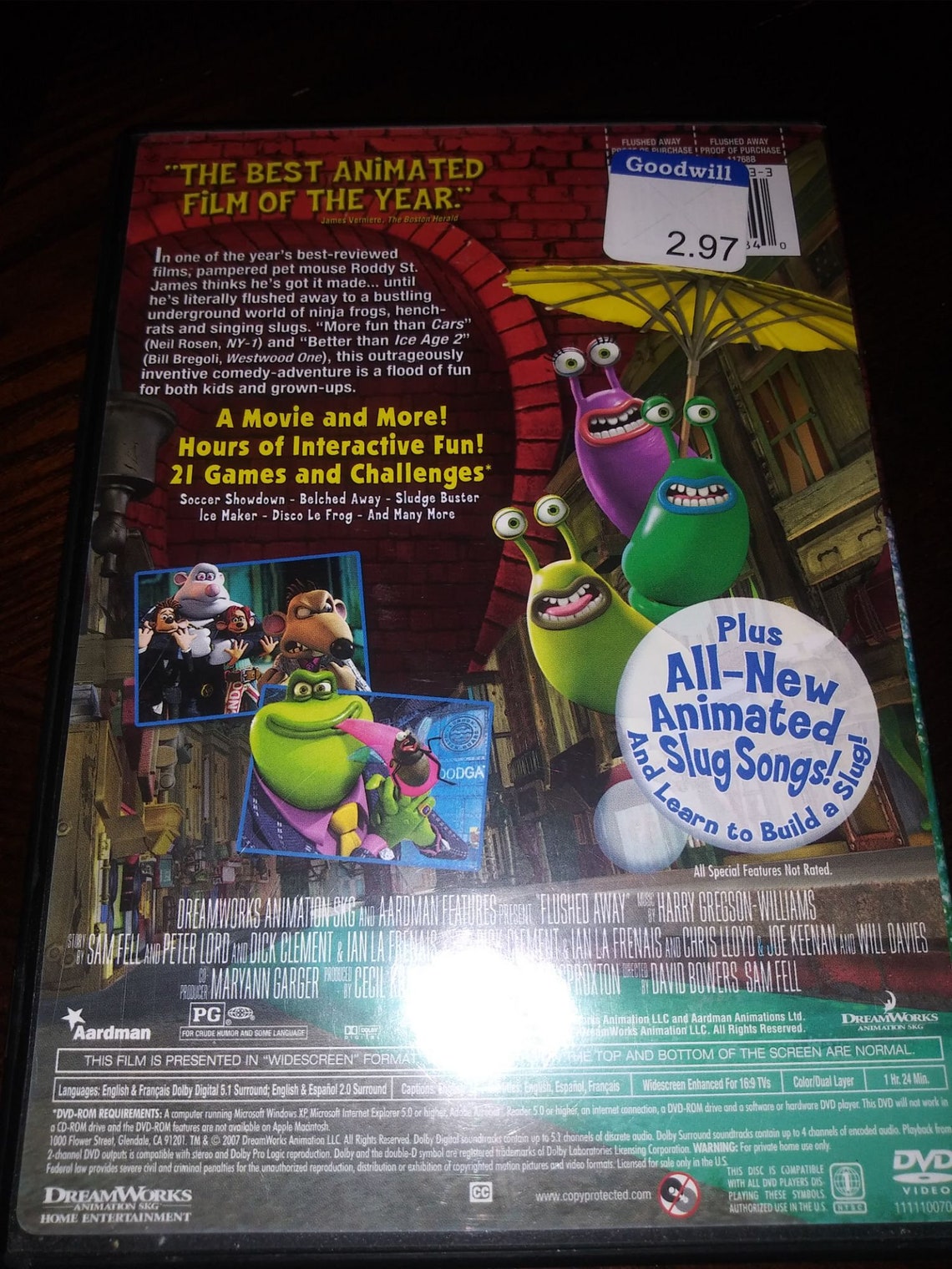 Flushed Away widescreen Edition DVD Etsy UK