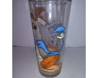 wile e coyote pepsi glass