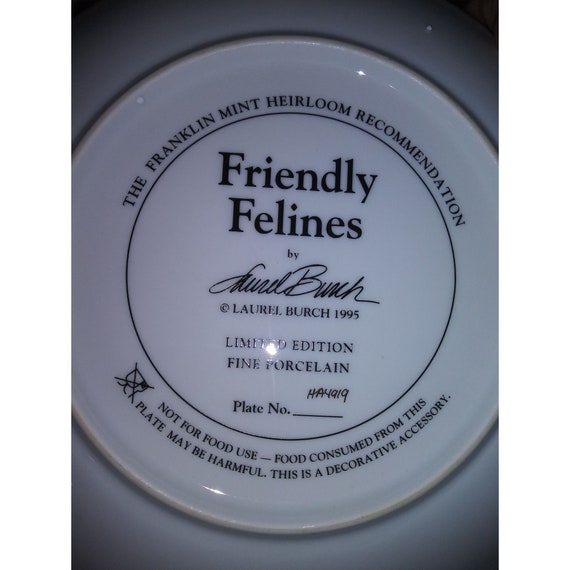 laurel burch cat plates franklin mint