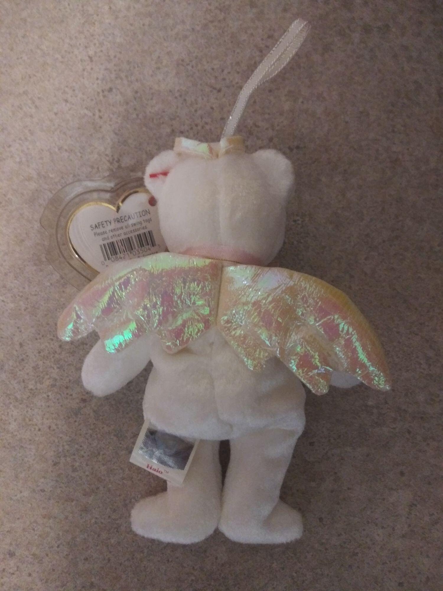 Ty Beanie Babies Jingle Beanies Halo Angel Teddy Bear Ornament Etsy