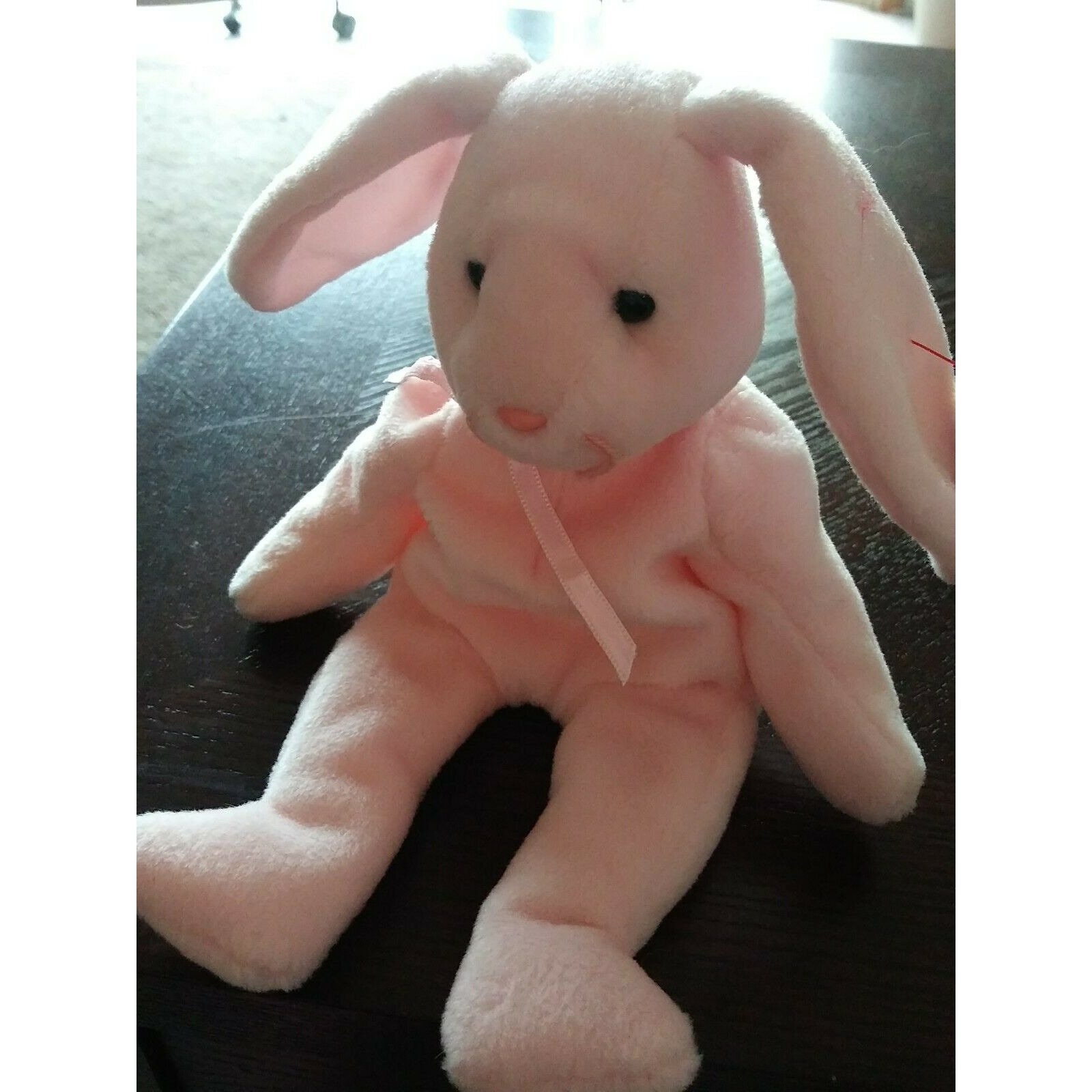 Pink for sale online Ty 4117 Beanie Babies Hoppity Rabbit 