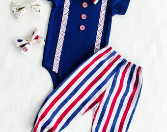 baby boy memorial day outfit