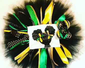 Afro Girl Jamaican tutu set