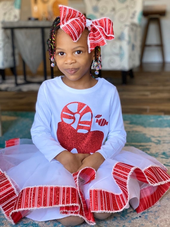 Candy Christmas Outfit Baby Girl Christmas Tutu Set Candy Cane Chritmas Tutu Set Etsy Ireland