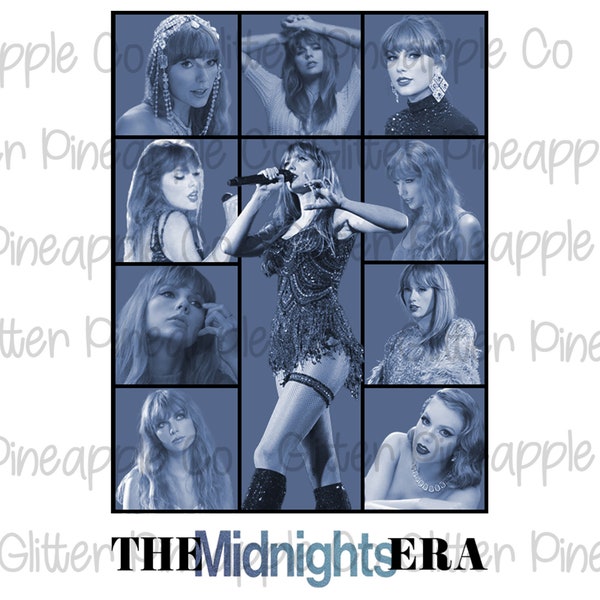 Taylor Swift Midnights Era PNG Sublimation Design - Digital Download