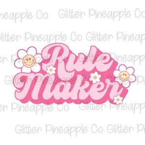 Mommy & Me PNG SVG-Design - Digitaler Download Rule Maker Rule Breaker