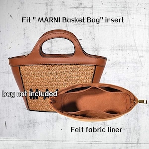 Purse Organizer Insert Fit &quot;Basket Mini Medium Bag&quot; Pouch Handbag Shaper Premium Felt,Bag Shaper,Bag Liner, JD-224000