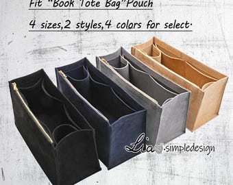 4 Size Purse Organizer Insert Fit "Book Tote Bag" Pouch 18 22 Handbag Shaper Premium Felt,Bag Shaper,Bag Liner, JD-222152