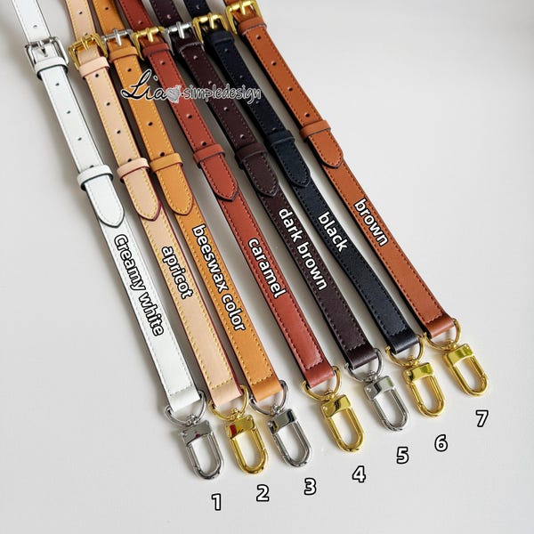 1.8CM Full Grain Leather Bag Strap, High Quality Smooth Leather Wrapping, Leather Shoulder Handbag Strap, Replacement Handle, A-28/JD-222124