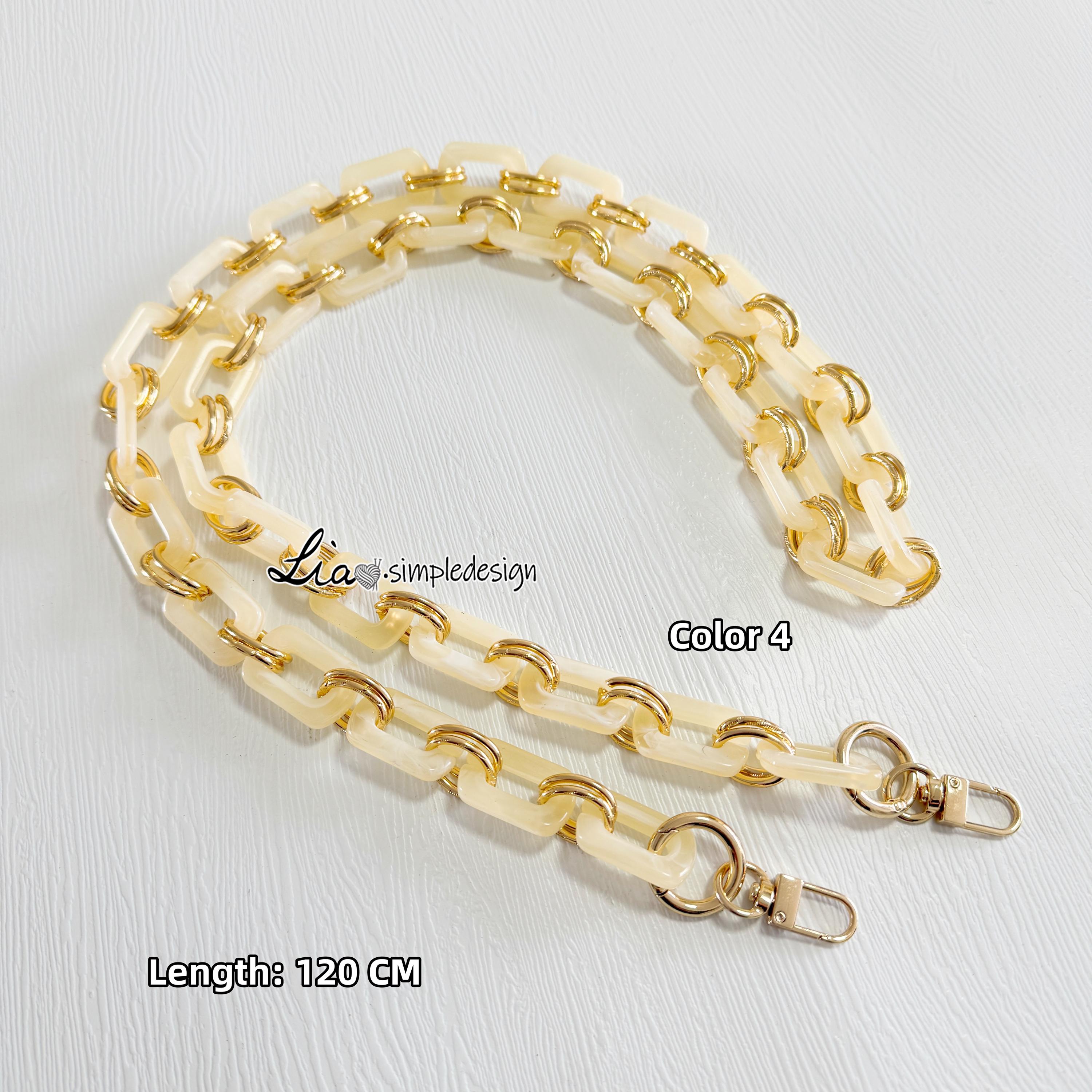 Acrylic High Quality Purse Chain, Metal Shoulder Handbag Strap
