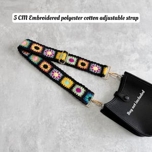 6 Color, 2 inch High Quality Embroidery Canvas Bag Strap, Canvas Shoulder Handbag Strap, Replacement Handle,Bag Accessories,JD-3963