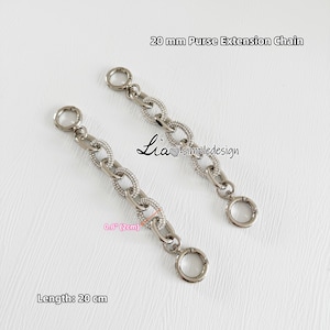 20MM High Quality Purse Extension Chain, Alloy and Pearl, Metal Shoulder Extension Handbag Strap, Bag Strap, Bag Accessories, JD-223174