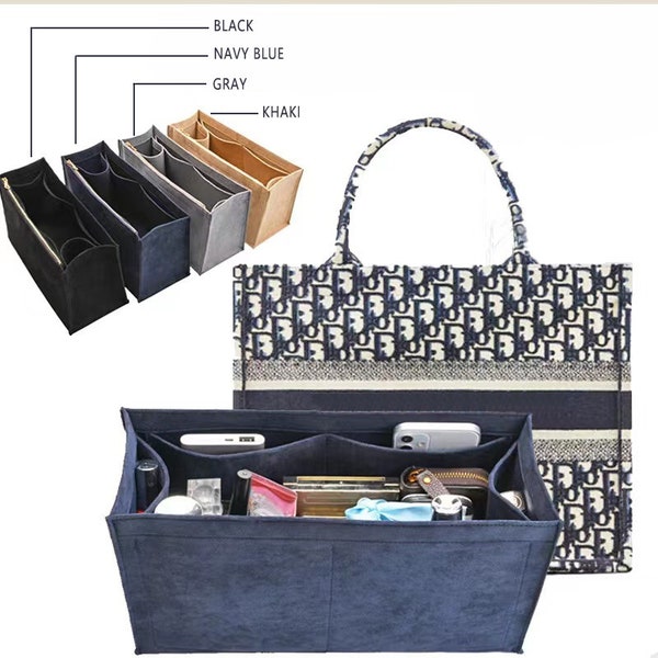 4 Size Purse Organizer Insert Fit "Book Tote Bag" Pouch 18 22 Handbag Shaper Premium Felt,Bag Shaper,Bag Liner, JD-222152