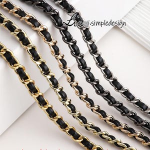7mm hochwertiger Kettenriemen, Legierung und Eisen, Metallschulterhandtaschenriemen, Geldbörse Ersatzketten, Taschenzubehör, JD-222331