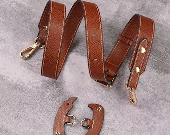 Correa de cuero de alta calidad para bolso Longchamp tallas S/M/L, asa de repuesto y correa cruzada metálica. A-50/JD-3674