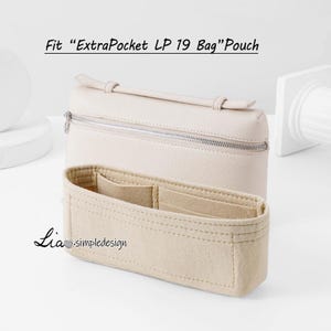 Organizador de bolsos "ExtraPocketLP19 Bag", inserto para bolso, forro para bolso, fieltro premium, JD-223257