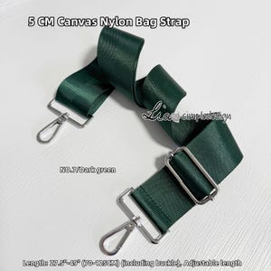 Correa de nailon para bolso de lona (17 colores, 5 cm), correa de nailon de alta calidad, correa de lona para bolso de hombro, asa de repuesto, accesorios para bolsos, JD-222116