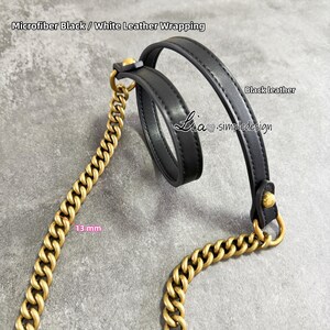 Envoltura de cuero de microfibra de alta calidad, cobre y aluminio, correa de cuero para bolso de hombro, manija de repuesto, accesorios para bolsos, JD-222650