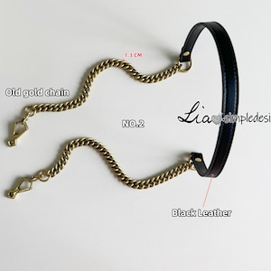 Correa de cadena para bolso de mano de cuero de cobre de alta calidad de 13 mm, correa de metal para bolso de hombro, cadenas de repuesto para bolso, accesorios para bolso, JD-222193